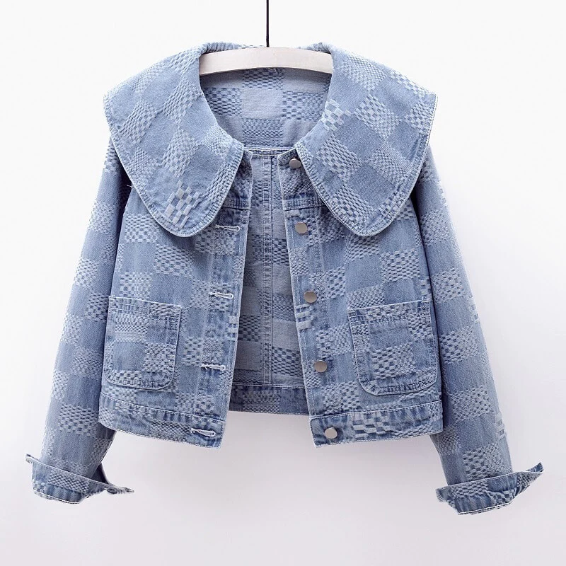 Cropped Denim Jacket | Lightweight Organic Fabric with Flattering Fit 2