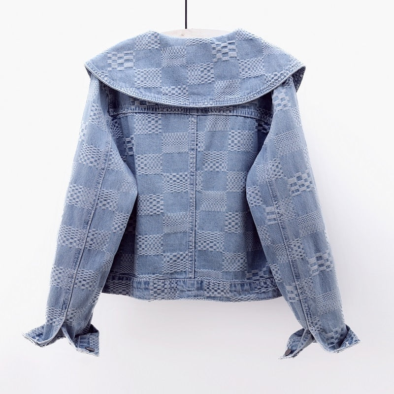 Cropped Denim Jacket | Lightweight Organic Fabric with Flattering Fit 3