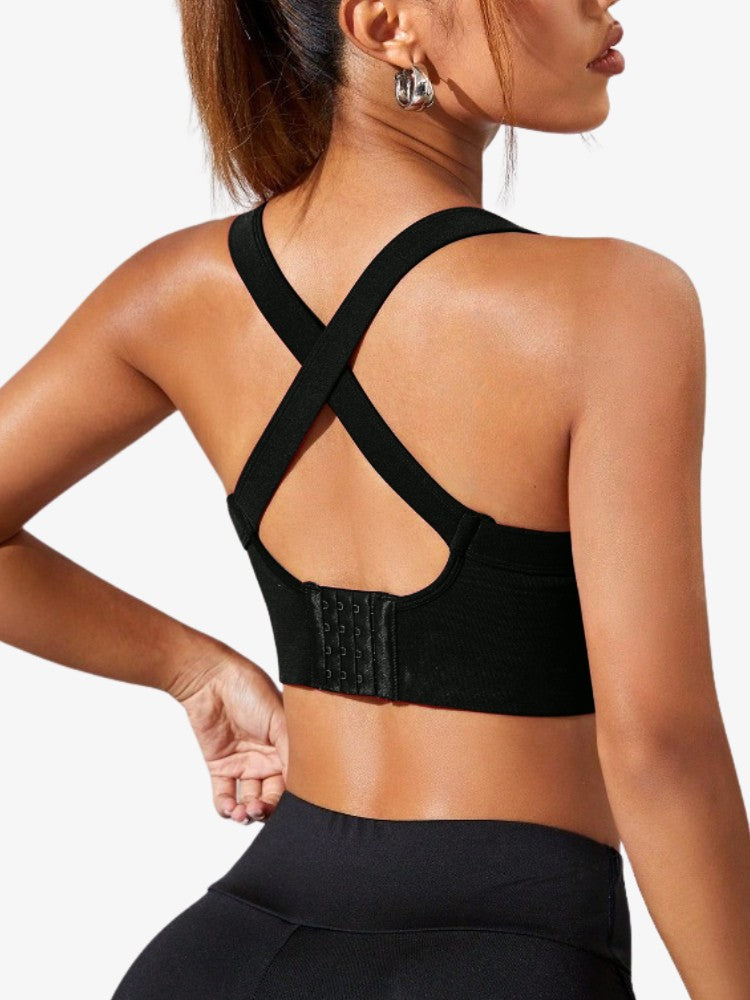 Cross Back Sports Bra | Stylish Design with Maximum Comfort 0