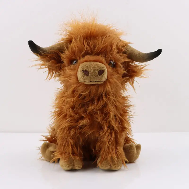 Cuddly Highland Cow Plush Toy | Soft Stuffed Animal Comforter for All Ages 1