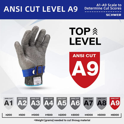 Cut-Resistant Safety Gloves | High-Quality Stainless Steel for Kitchen and Industrial Use 8