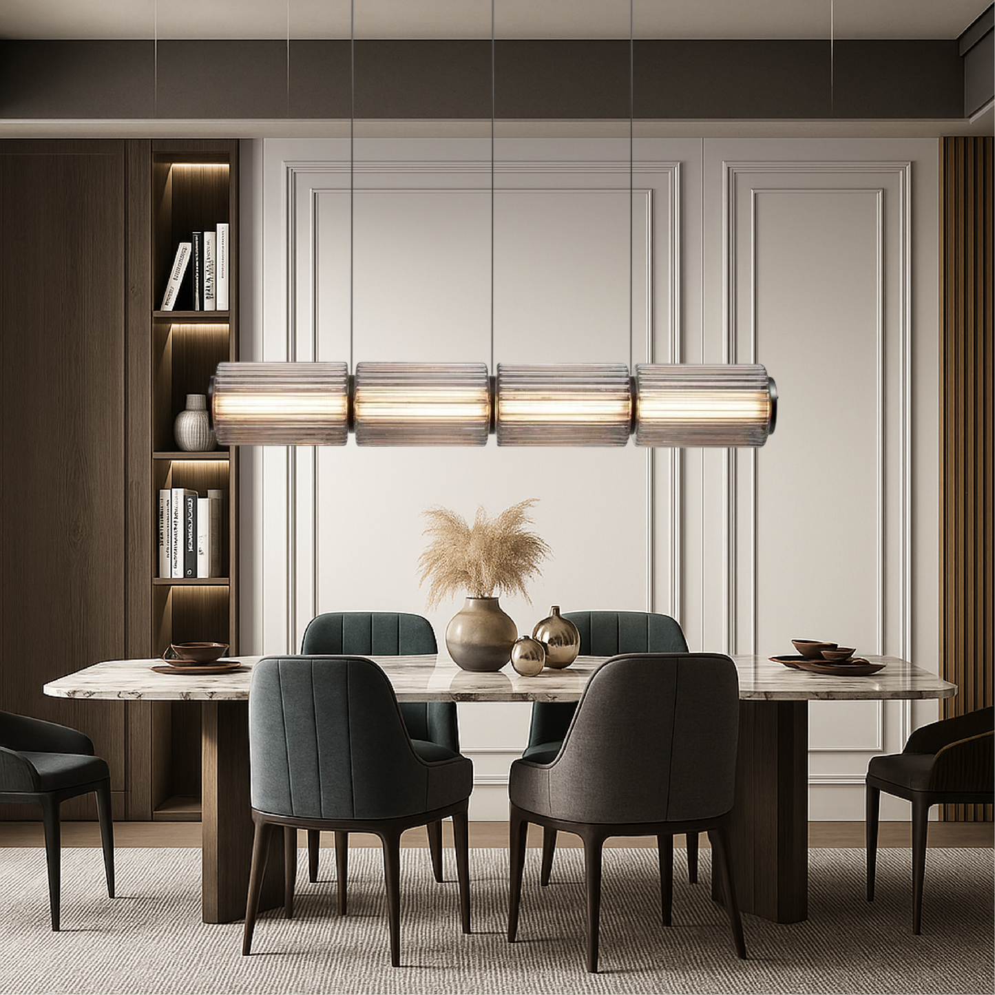 Cylinder Pendant Light | Modern Glass Design for Kitchen Lighting 2