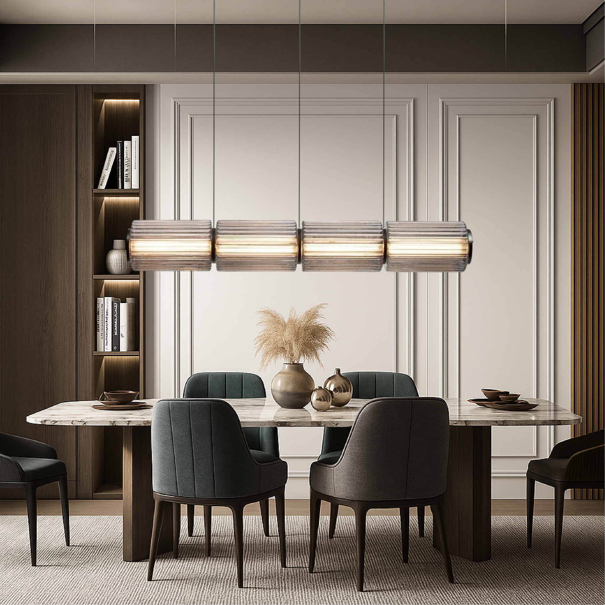 Cylinder Pendant Light | Modern Glass Design for Kitchen Lighting 2