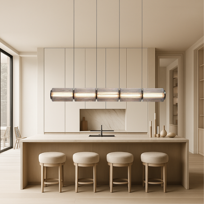 Cylinder Pendant Light | Modern Glass Design for Kitchen Lighting 4