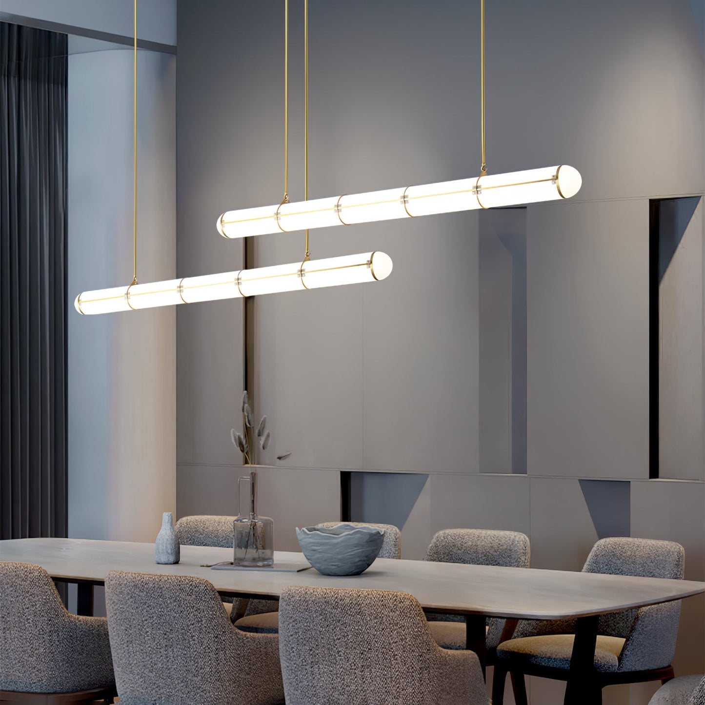 Cylindrical Pendant Light | Customizable LED Kitchen Pendant Lighting 7