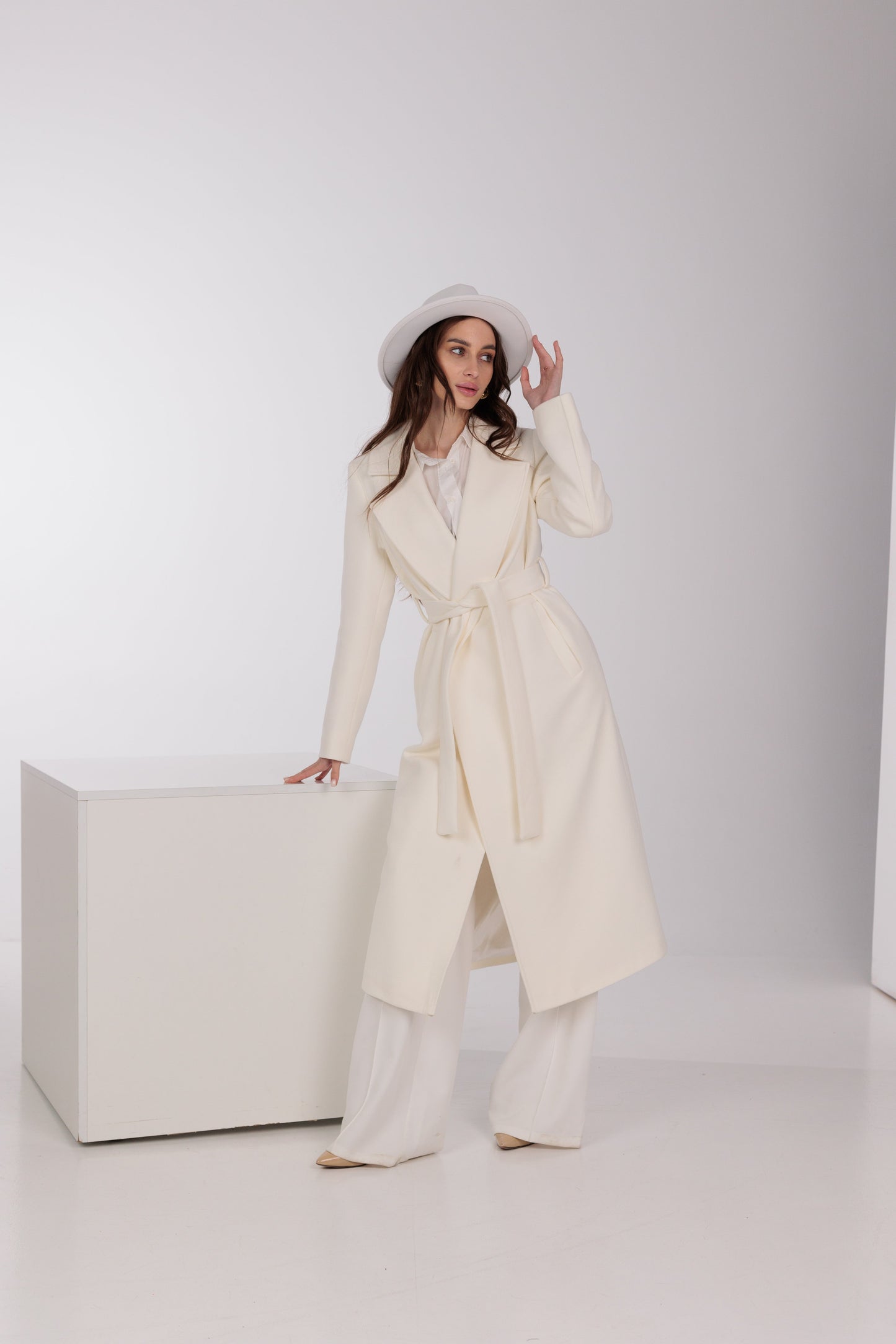 Astoria Classic Wraparound Wool Blend Overcoat