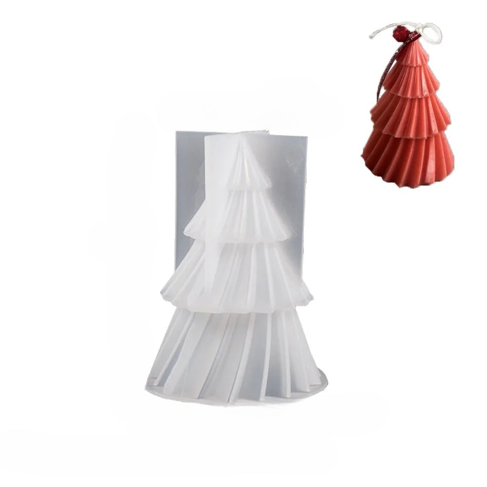 DIY Christmas Tree Candle Mold | Food-Safe Silicone for Creative Decor 0
