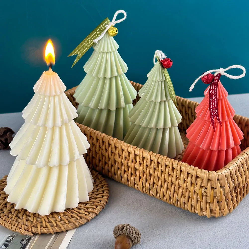 DIY Christmas Tree Candle Mold | Food-Safe Silicone for Creative Decor 1