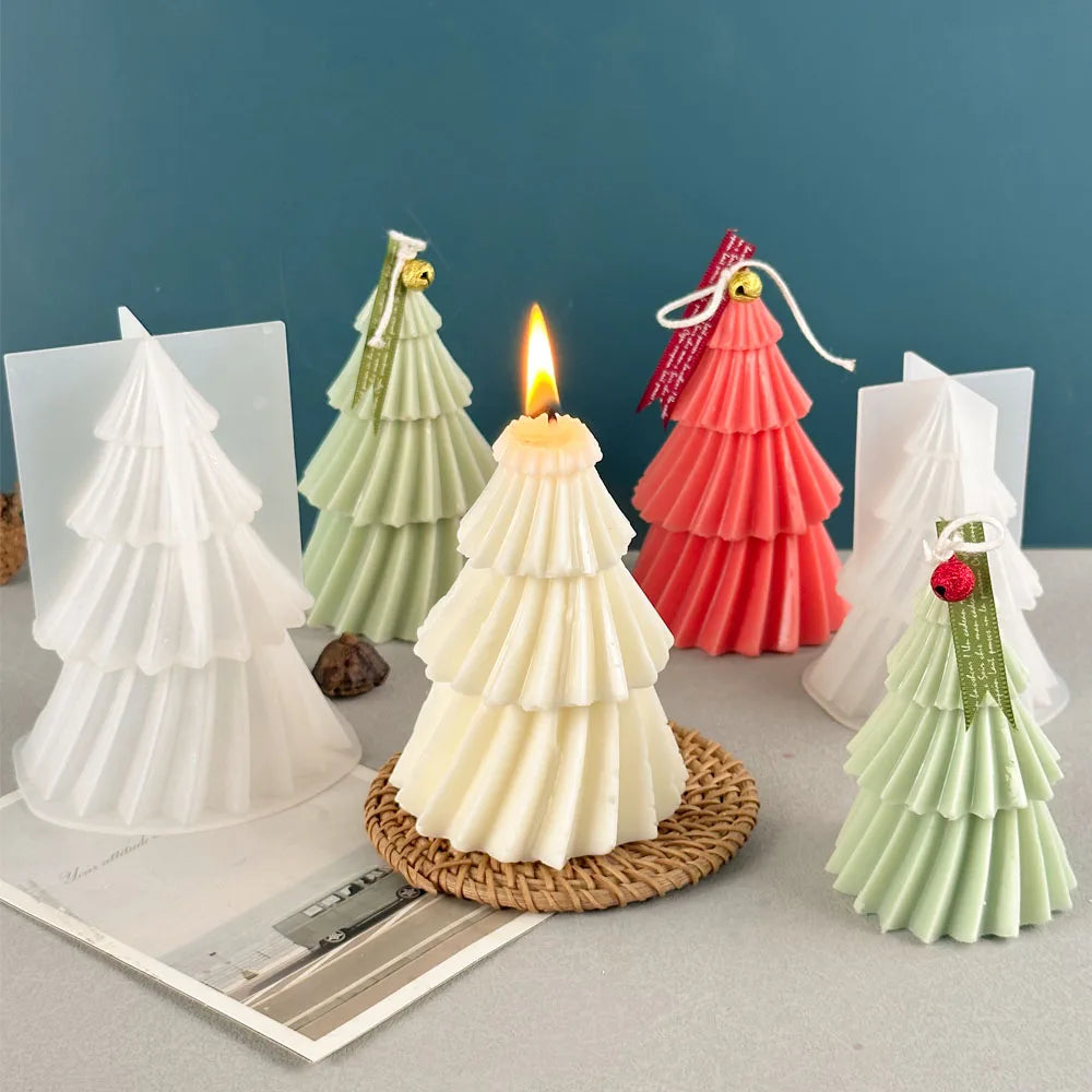 DIY Christmas Tree Candle Mold | Food-Safe Silicone for Creative Decor 2