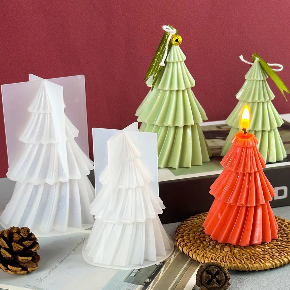 DIY Christmas Tree Candle Mold | Food-Safe Silicone for Creative Decor 3