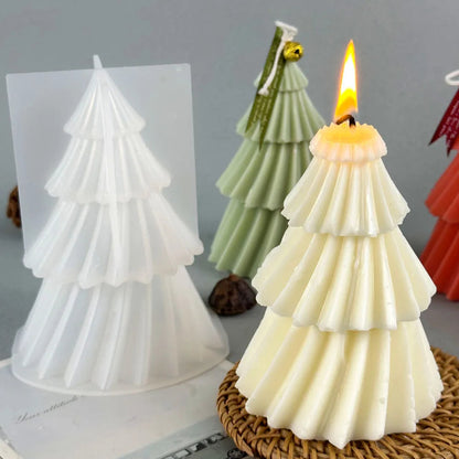DIY Christmas Tree Candle Mold | Food-Safe Silicone for Creative Decor 5