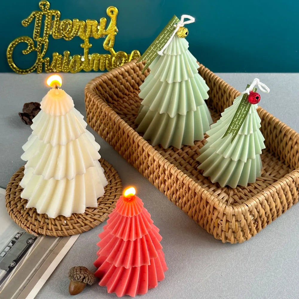 DIY Christmas Tree Candle Mold | Food-Safe Silicone for Creative Decor 6