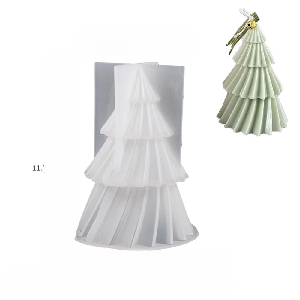 DIY Christmas Tree Candle Mold | Food-Safe Silicone for Creative Decor 7