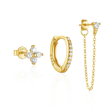 Dainty Earring Set | Hypoallergenic S925 Sterling Silver with 6 Versatile Styles 3