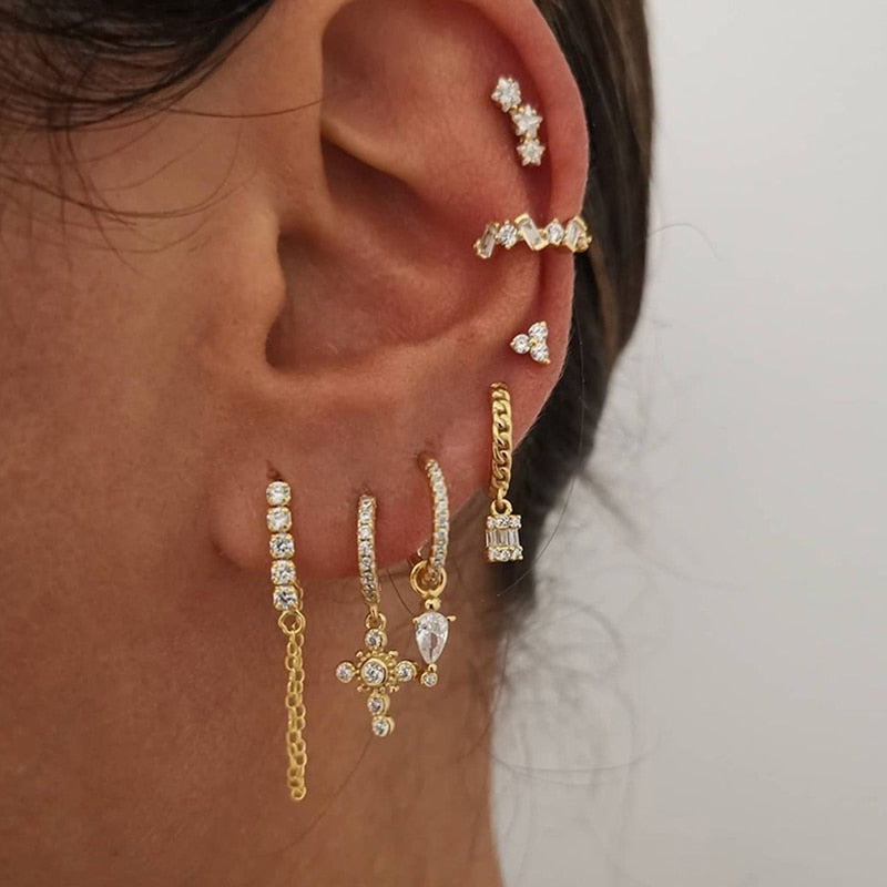 Dainty Earring Set | Hypoallergenic Surgical Stainless Steel for Everyday Wear 1