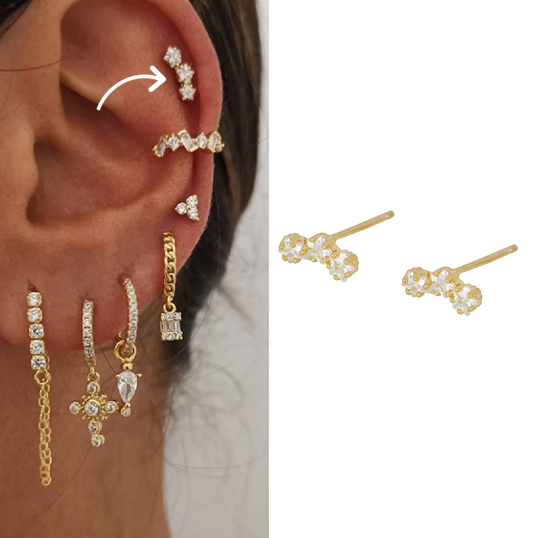 Dainty Earring Set | Hypoallergenic Surgical Stainless Steel for Everyday Wear 5