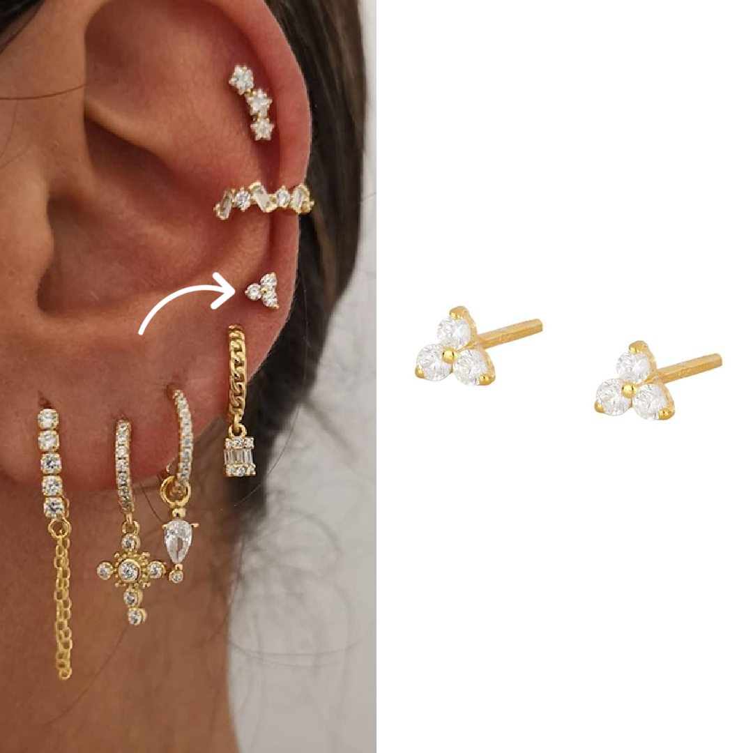 Dainty Earring Set | Hypoallergenic Surgical Stainless Steel for Everyday Wear 7