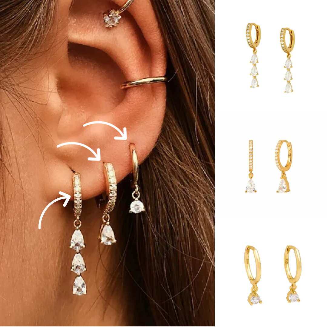 Dainty Earring Set | Hypoallergenic Surgical Stainless Steel for Sensitive Skin 5