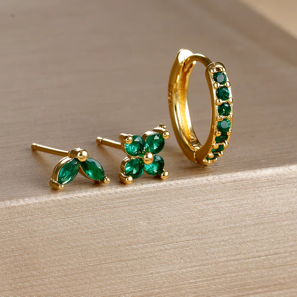 Dainty Earring Set | Versatile Stainless Steel Hoops and Studs 4