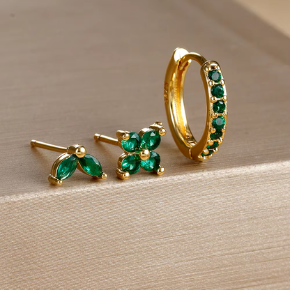 Dainty Earring Set | Versatile Stainless Steel Hoops and Studs 4