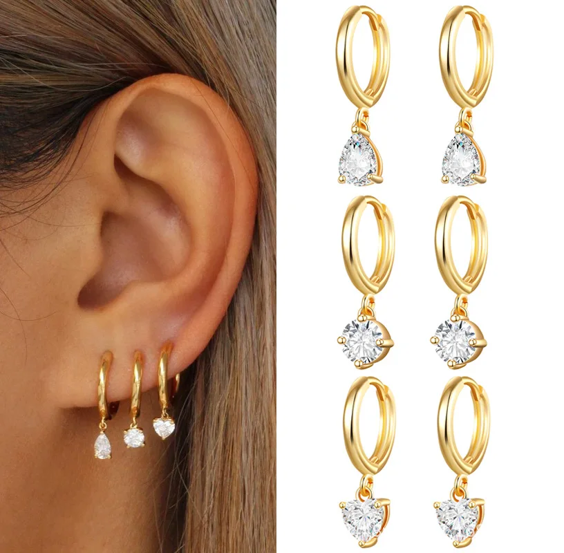 Dainty Earrings Set | Hypoallergenic Surgical Stainless Steel for Sensitive Ears 2