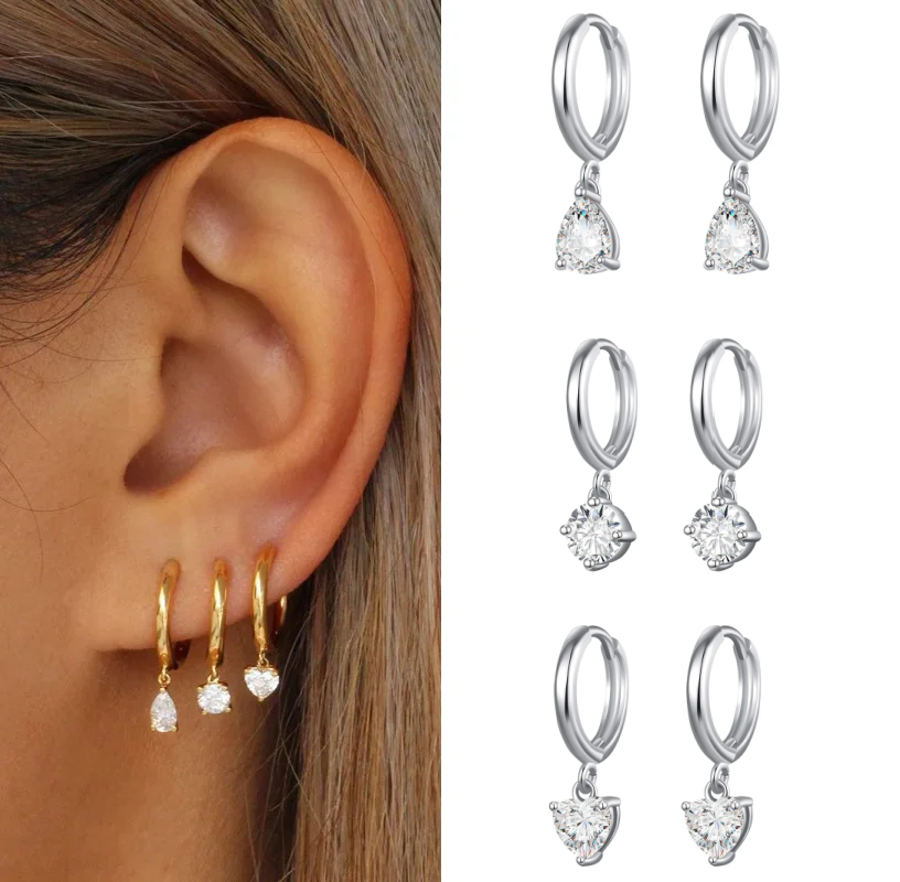 Dainty Earrings Set | Hypoallergenic Surgical Stainless Steel for Sensitive Ears 9