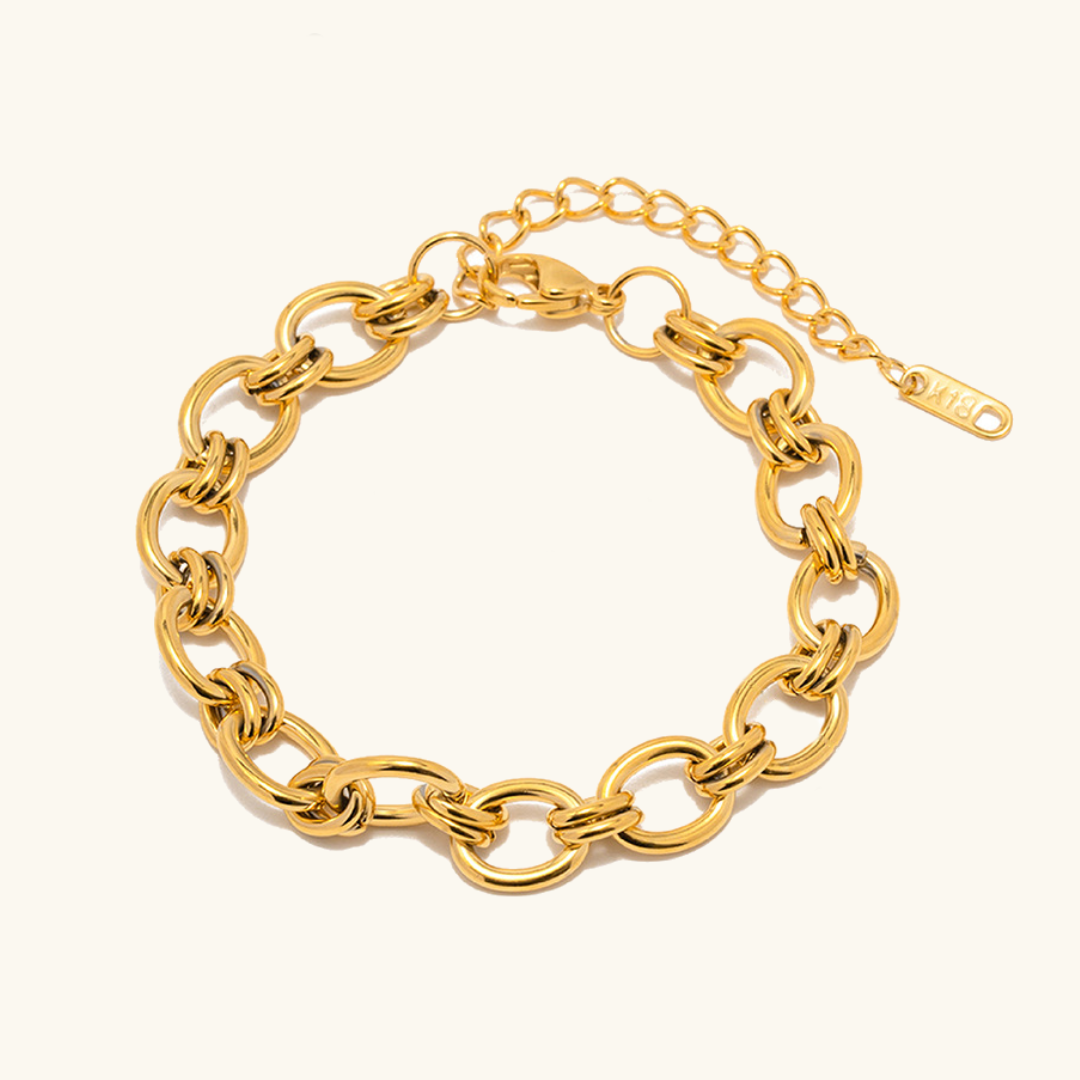 Dainty Gold Bracelet | Waterproof Hypoallergenic 18k Stainless Steel 0