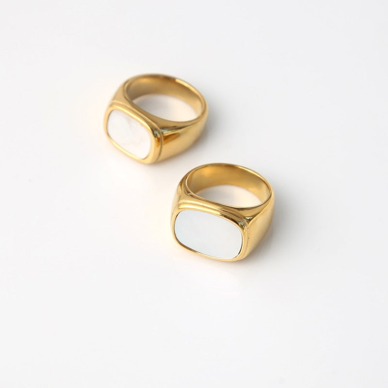 Dainty Opal Ring | Elegant 18K Stainless Steel, Hypoallergenic 5