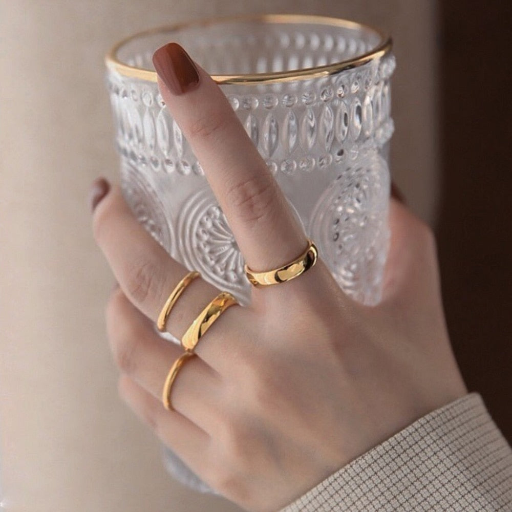 Dainty Stacking Ring | 18K Stainless Steel with Tarnish Resistance 0