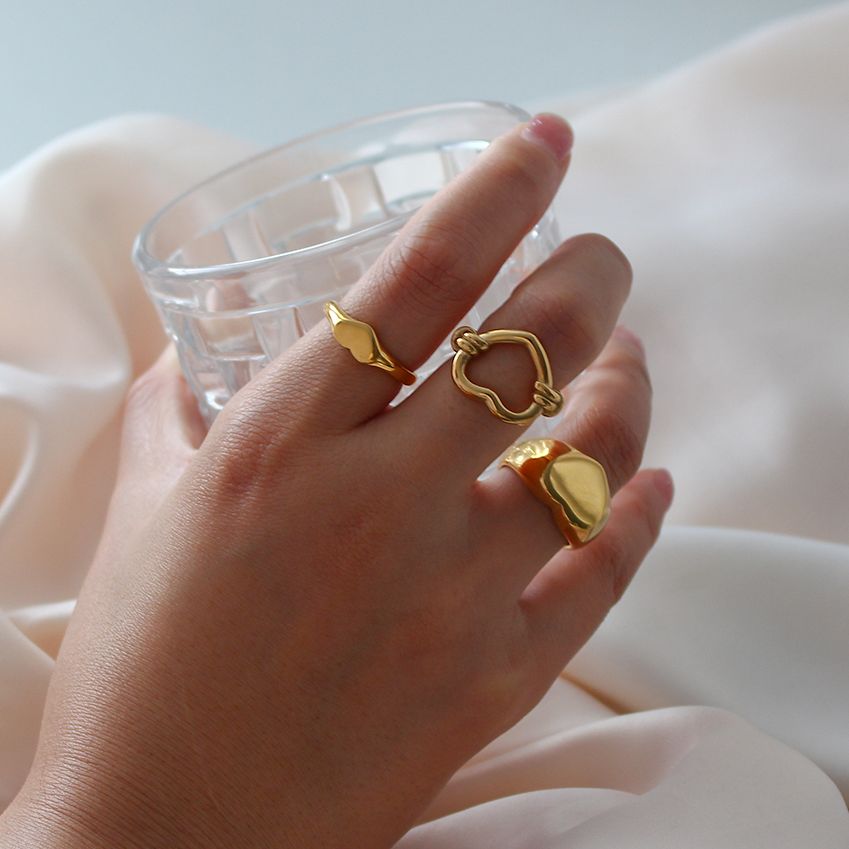 Dainty Stacking Ring | Durable Tarnish Resistant 18K Stainless Steel 1