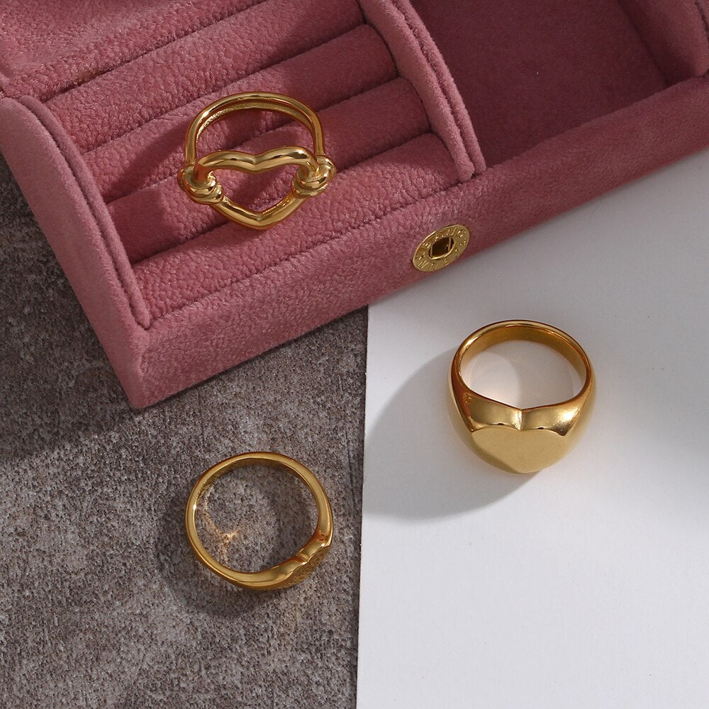 Dainty Stacking Ring | Durable Tarnish Resistant 18K Stainless Steel 3