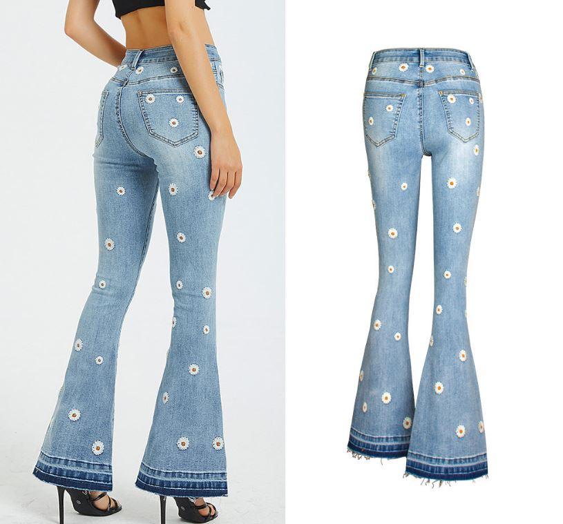 Daisy Bloom Wide Leg Jeans