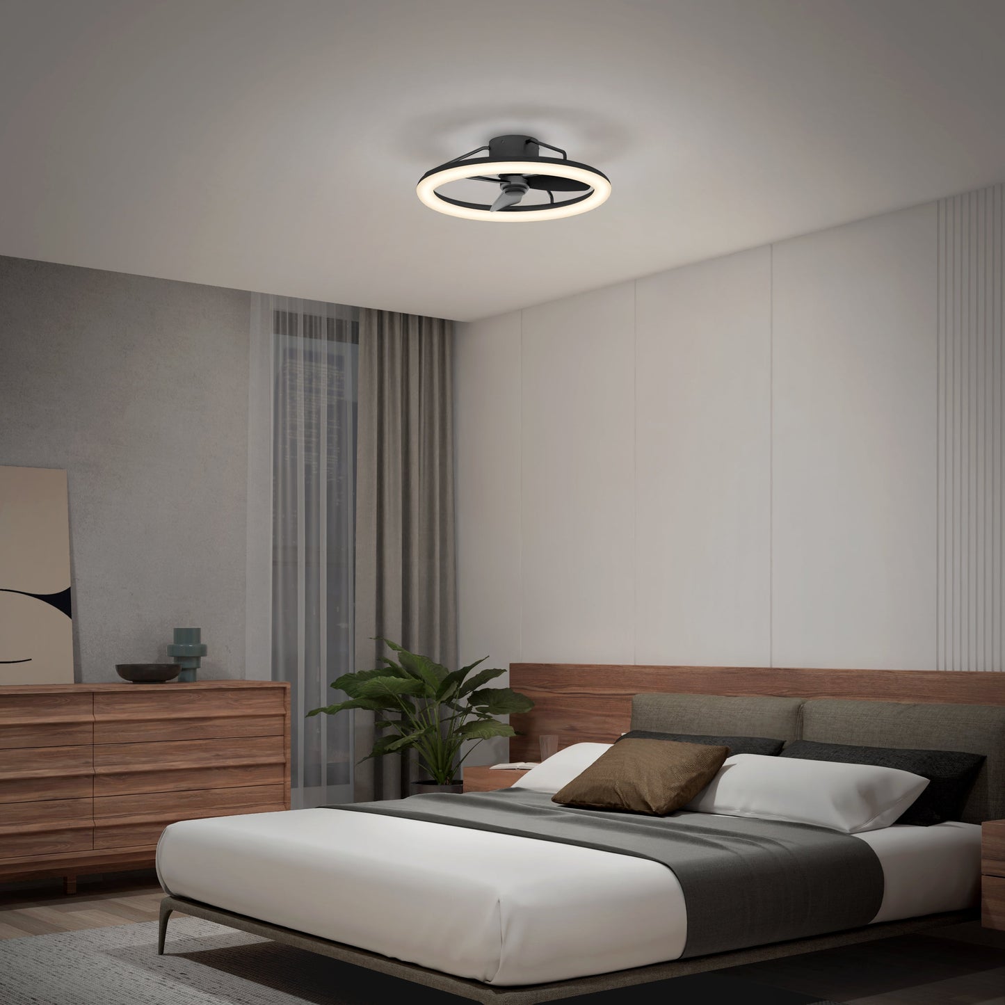 Darren | 23-Inch LED Ceiling Fan with Remote Control & Reversible Function 6