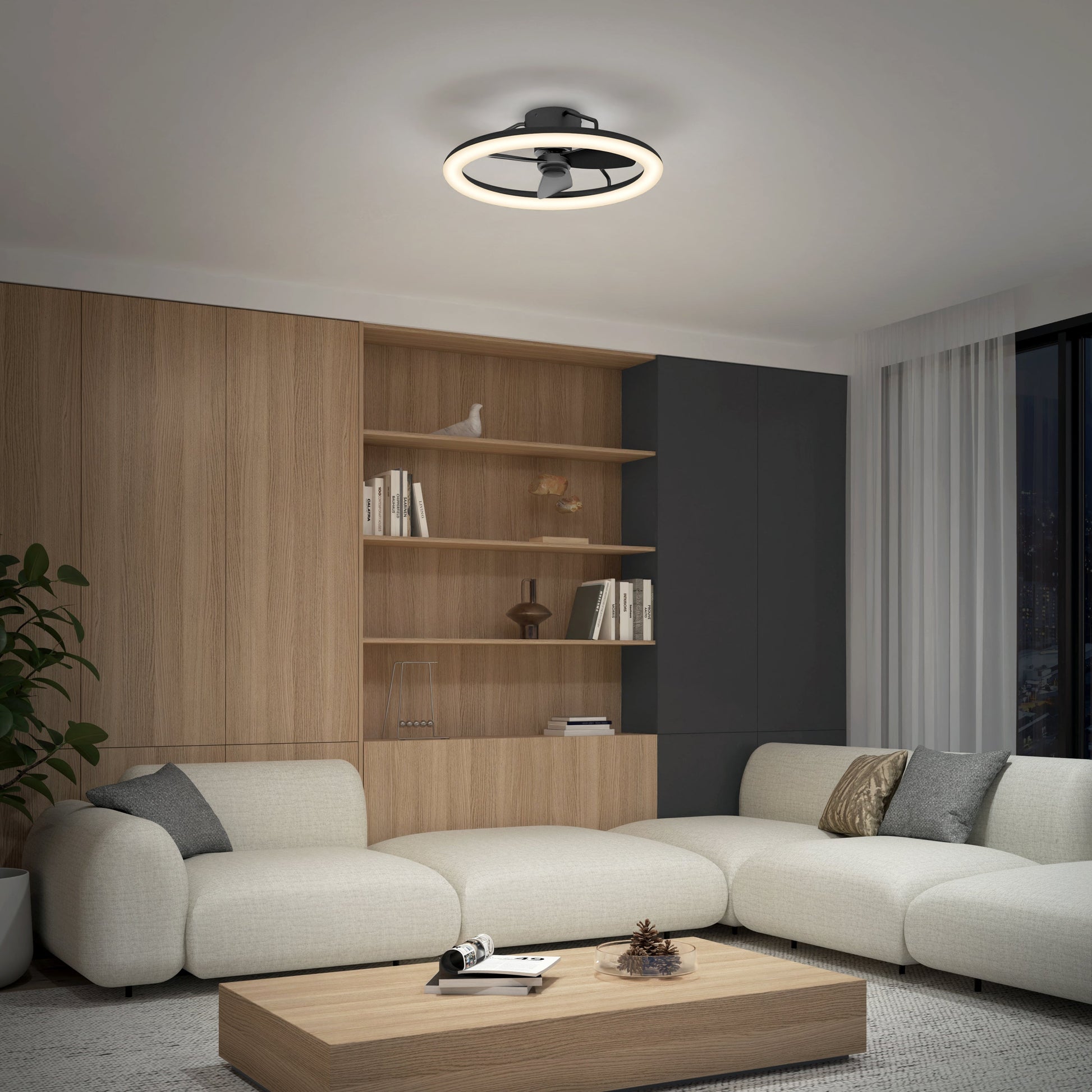 Darren | 23-Inch LED Ceiling Fan with Remote Control & Reversible Function 7