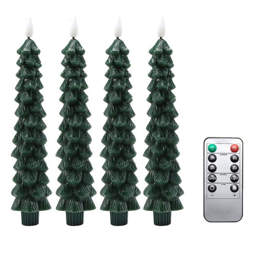 Decorative LED Christmas Tree Candles | Flameless with Timer Function 0