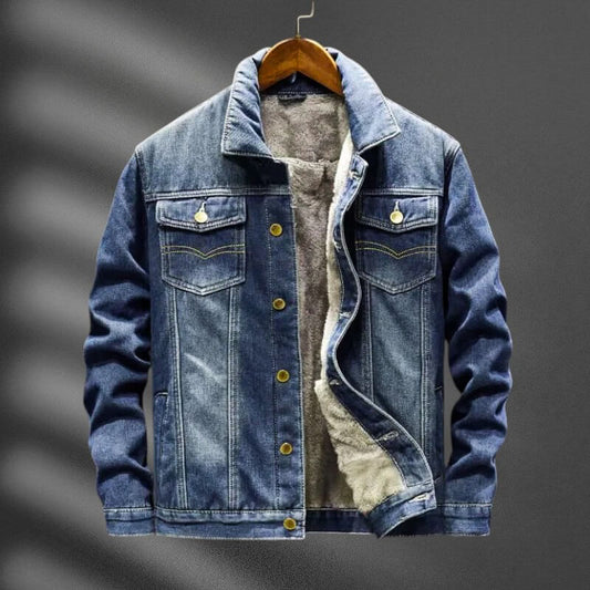 Denim Jacket Women | Organic Cotton with Plush Shearling Lining 0