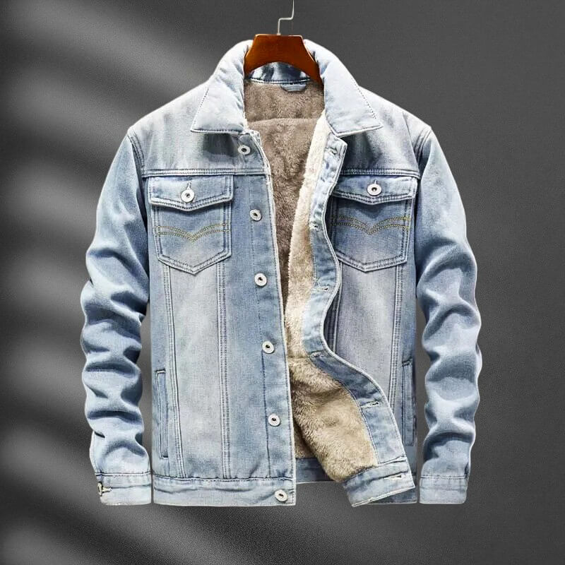 Denim Jacket Women | Organic Cotton with Plush Shearling Lining 2