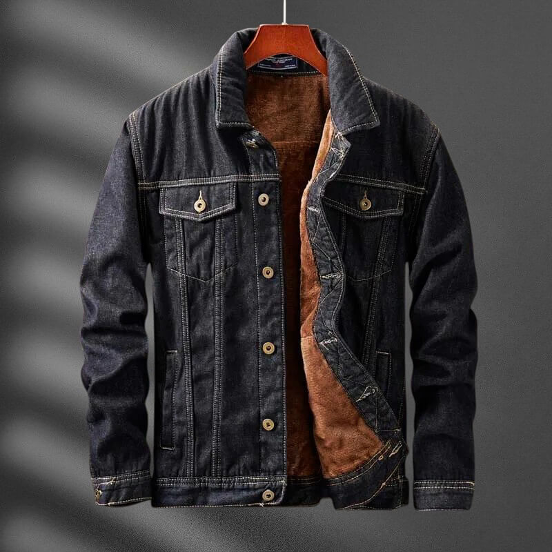Denim Jacket Women | Organic Cotton with Plush Shearling Lining 4