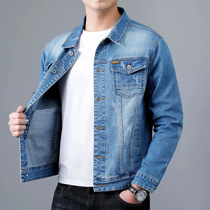 Denim Jacket | Classic Retro Style with Double Chest Pockets 1