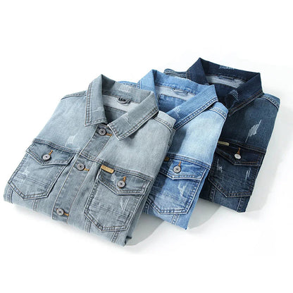 Denim Jacket | Classic Retro Style with Double Chest Pockets 5