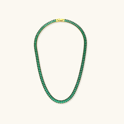 Diamond Simulant Necklace | 18K Gold Plated, Hypoallergenic & Durable 4