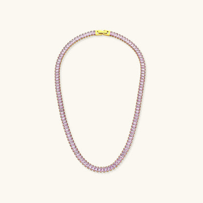 Diamond Simulant Necklace | 18K Gold Plated, Hypoallergenic & Durable 5