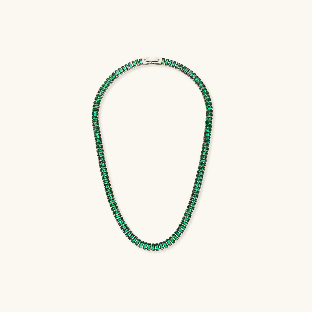 Diamond Simulant Necklace | 18K Gold Plated, Hypoallergenic & Durable 7