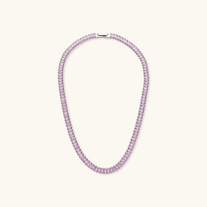 Diamond Simulant Necklace | 18K Gold Plated, Hypoallergenic & Durable 8