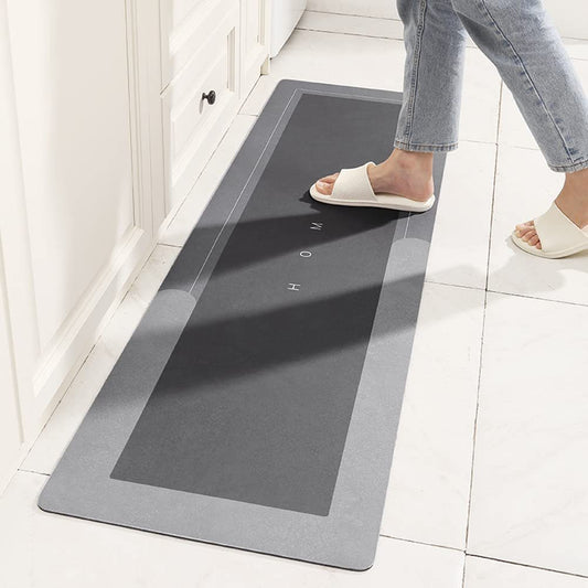 Diatom Mud | Rectangle Kitchen Rugs for Superior Moisture Absorption 0