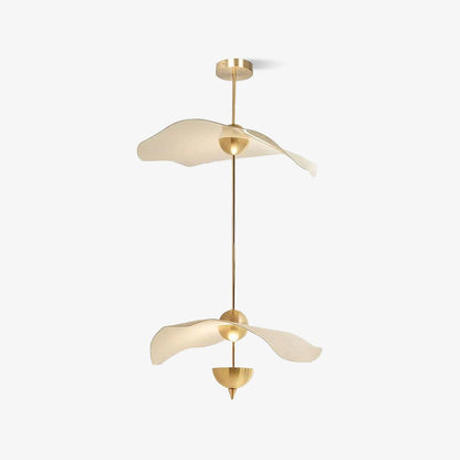 Double Biscuit Pendant Light | Elegant Metal and Acrylic Design with Integrated LED 1