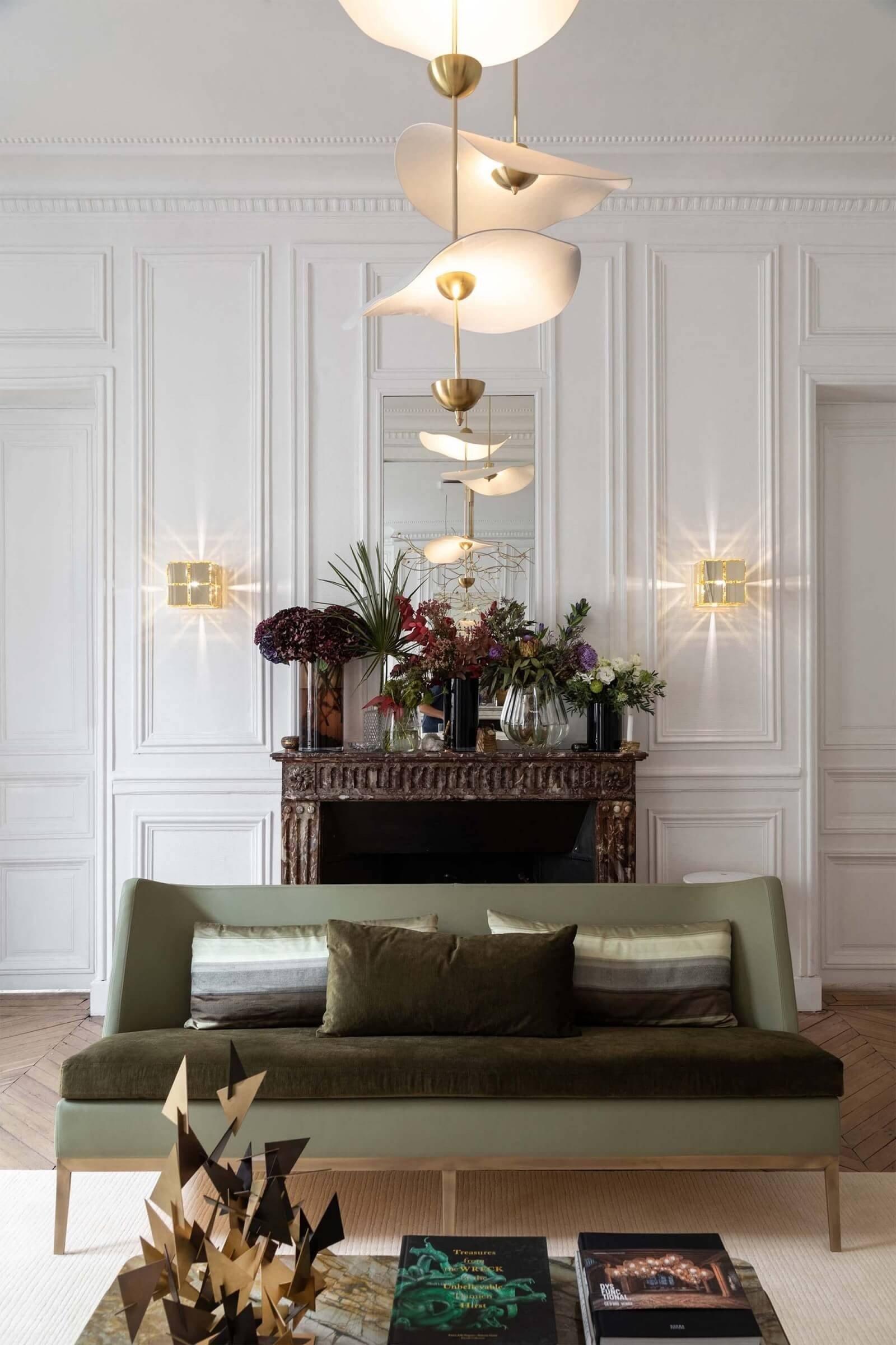 Double Biscuit Pendant Light | Elegant Metal and Acrylic Design with Integrated LED 6