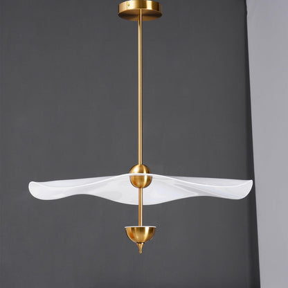 Double Biscuit Pendant Light | Elegant Metal and Acrylic Design with Integrated LED 9