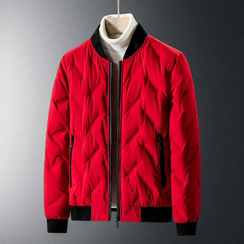Down Jacket | Quilted Duck Insulation with Wind-Resistant Fabric 2