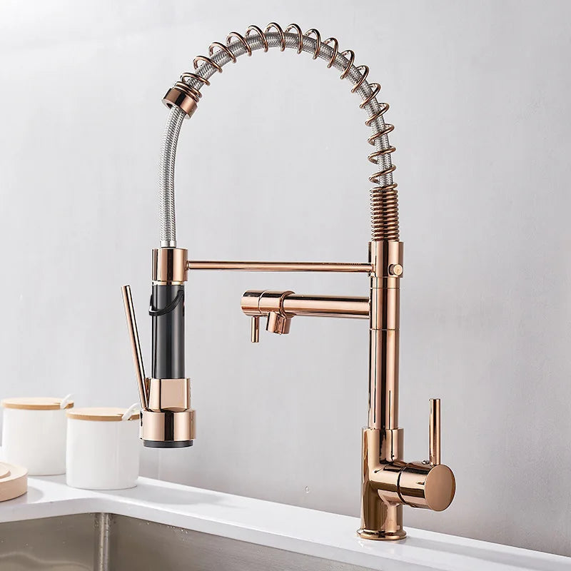 Dual Outlet Faucet Connector | Premium Brass Design for Kitchen 2
